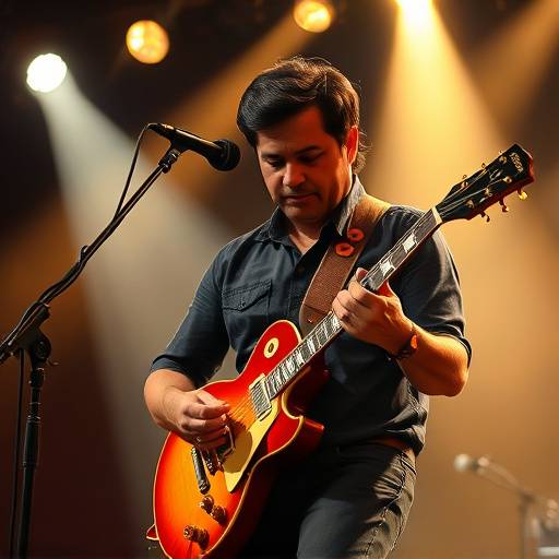 Ricardo Gomez playing the guitar